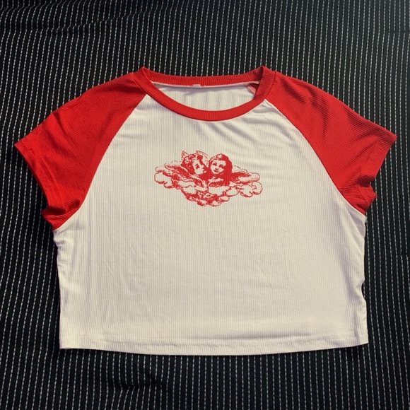 SHEIN Tops - angel crop top ♥︎